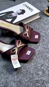 Sandal Selop Wanita Coquette Model Tali Pita Trendy Size 37-40 - Free Box