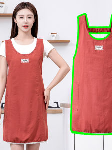 New Style Thin Cotton Silk Apron for Women Home Use Kitchen Breathable Waterproof Oil Resistant Beautiful Fashionable Versatile