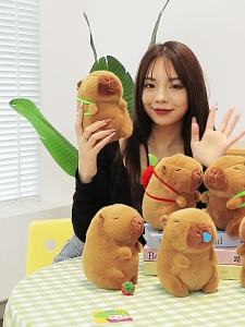 Slug Bear Capabala Doll Plush Toy Net Red Maillard Capybara 20cm Doll Capabala Pillow Girls Birthday Gifts Holiday Gift