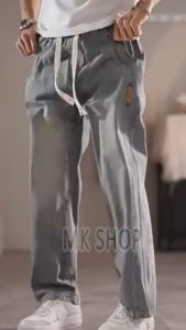 MKSHOP jeans men M-5XL American Vintage Casual Straight Pants Men Loose Plus Size Seluar Jeans Lelaki (DK840)