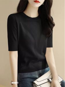 High-end European Style Fashionable All-matching Short Sleeve T-shirt