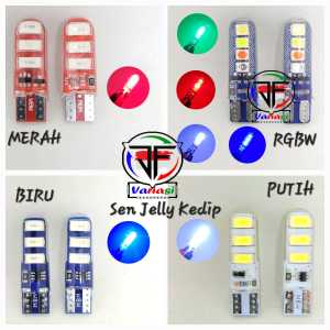 Lampu Sen Sein Jelly Kedip Led T10 / Lampu Sen Jelly Kedip Flash Led Universal