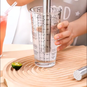 Stainless Steel Cocktail Muddler Ice Crusher Stick for Mojito Lemon Fruit Bar Tools