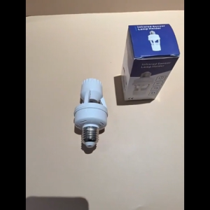 360 Degrees Human Induction Motion Sensor Night Lamp Socket Base E27 Delay Time Adjustable Switch