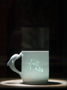 JINGDEZHEN | Linglong Ceramic Mug Large Capacity Attractive Design