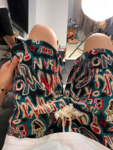 Quần Short Nam Họa Tiết Hawaii Quần Short Họa Tiết Graffiti Quần Ngắn Không Đến Đầu Gối Quần Short Nam Mùa Hè 2025