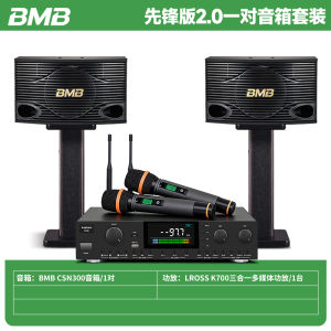 BMB CSN510 10-Inch Home K-Song Karaoke Singing Song Requesting Integrated Sound System Set Wooden Box Body Stage Equipment