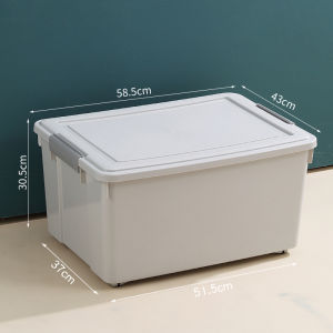 JIADONGLI | Plastic Clothes and Toys Storage Box with Wheels for Home Use