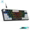 AULA F3261 RGB effect USB Mini Mechanical Gaming Keyboard Red Switch 61 Keys Wired Separated detachable cable for Mac Windows. 