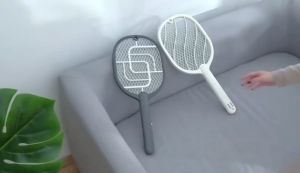 for Camping Indoor & Outdoor Mosquitoes Bugs Best Electric Fly Swatter Insect Killer Tennis Racket 2-in-1 Electric Bug Zapper Racket  Safety Mesh High Capacity Battery  Portable Fly Killer Racquet
