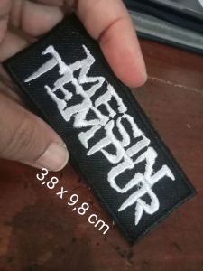 patch bordir mesin tempur aksesoris fashion 124x41 cm