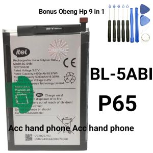 Bonus Obeng. Baterai Battery Itel P65  BL-5ABI  Original 100