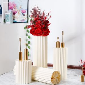 Wedding Origami Dessert Table Road Lead Foldable Wedding Roman Column Layout Window Decorative Ornament Cake Stand Column