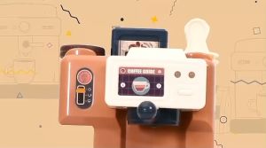 Mainan HOME COFFEE MACHINE Coffee Shop Kasir Tempat Dessert Pretend
