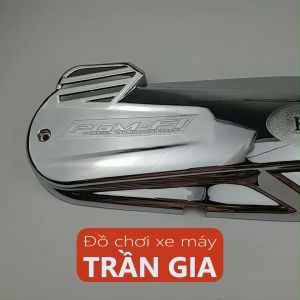 Ốp lốc máy lớn xe Sh Mode năm 2013-2014-2015-2016-2017-2018-2019 ốp che lốc nồi Sh Mo nữ xi inox crom-phụ kiện trang trí