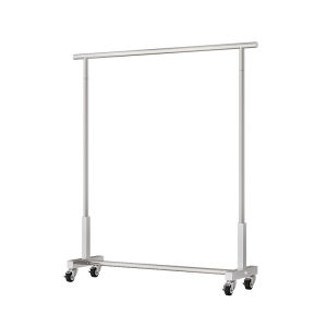 Clothing Store Display Stand Floor Hanging Dedicated Movable Floor Hanger Hanging Stainless Steel with Wheels Display Rack