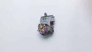 Bandai | One Piece Thousand Sunny Pirate Ship Enamel Pin Anime Brooch Lapel Pin for Jacket Backpack Clothing Decor Cartoon Badge
