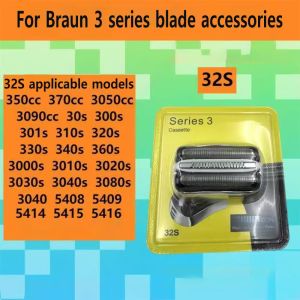 Shaver Head for Braun 32S Series 3 3020S 3030S 3040S 3080S Electric Shaver Head Replacement Foil Cutter Heads