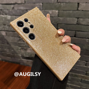 Luxurious Frosted S25 Ultra Phone Case for Samsung S24+ Glittering Fine Powder High-End Womens Style Compatible with S23Plus And S22U