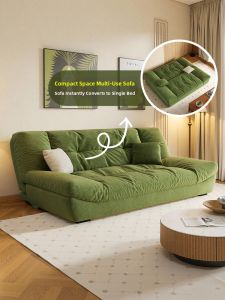 RUFEI | Vintage Style Foldable Multi-functional Cloud Sofa Bed Washable