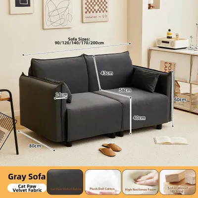 2024 New Comfortable Cat Claw Velvet Sofa