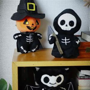 Halloween Festival Doll Pumpkin Skeleton Ghost Stuffed Plush Surprise Party Props Home Decro