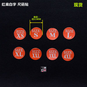 Non-Drying Adhesive Clothing Size Label Stickers Numeric Size Tags for Apparel Easy Application No Residue Removable Labels