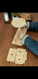 Multi-Layer Solid Wood Storage Display Rack Popmart Display Stand Small Plant Shelf