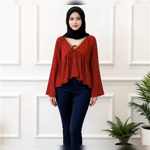 💖AB💖 [ready stock] Blouse Women Tops Casual Plus Size Wanita Baharu Baju Perempuan Style