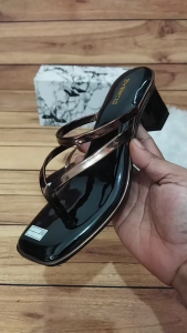EVENCIO Sepatu Wanita Sandal Wanita Heels 5cm A04 TEMBAGA