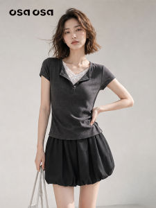 OSA | Lace False Two-Piece Slimming T-shirt