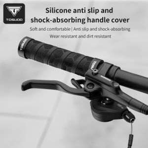 TOSUOD Bicycle Handlebar Grips Comfortable Ergonomic Design 3D Silicone Non-Slip Shock-Absorbing Bike Handlebar Grip