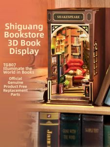 JINWUCHUANGYI | Mô Hình Lắp Ráp Nhỏ Gọn 3D Từ Gỗ Đỡ Sách