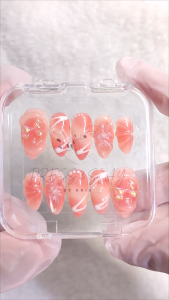 Arias Handmade Press-on Nails | * Sunrise Kiss *