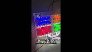 LED 5 Inci Side Lamp Side 24V Marker Side Light Lampu Tepi Side Marker Signal Light Colorful Truck Lori Trak Aksesori