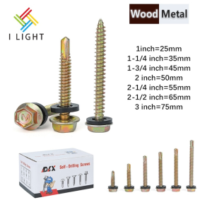 (Wholesale/1 CTN）Tex Screw For Metal And Wood 1-3 Inch Stainless Tek Screws