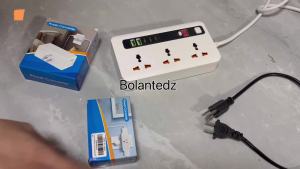 1Pc 3 Way Multi Plug Outlet Extender Wall Outlet Expander Small Electrical Outlet Splitter for Travel Home Office Dorm