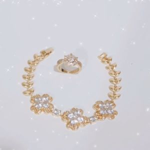 SET PERHIASAN GELANG RANTAI SISIK NAGA CINCIN DEWASA 2 IN 1/SET-152