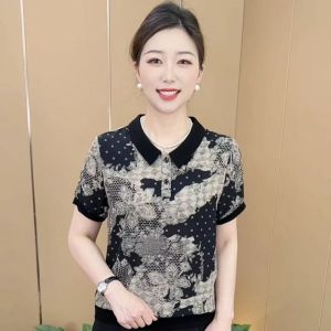 QIAOXIZI | Slimming Stylish POLO Neck T-Shirt