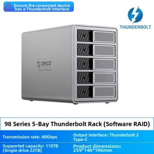 Orico | Thunderbolt 3 External Hard Drive Enclosure 5 Bay
