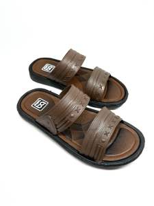 APOLLO Sandal selop murah karet motif kulit formal pria dewasa belair