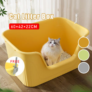 XXL Extra Deep Cat Litter Box Toilet Kucing Cat Bekas Pasir Kucing Besar 猫砂盆 猫厕所