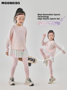 Moonkids | Bộ Đồ Thể Thao Cho Bé Gái Thoáng Khí Tay Dài Mùa Thu