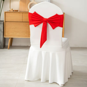 Thảm Ghế Cưới Ngoài Trời Dày Đặc Có Thắt Nút Bướm Co Giãn Trang Trí Lưng Ghế Phong Cách Hiện Đại Tối Giản Sản Xuất Tại Trung Quốc