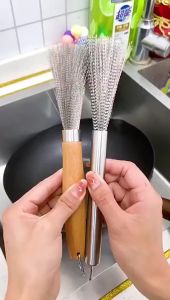 Sikat Wajan Lidi Besi / Sikat Wajan Panci Dapur Serabut Besi