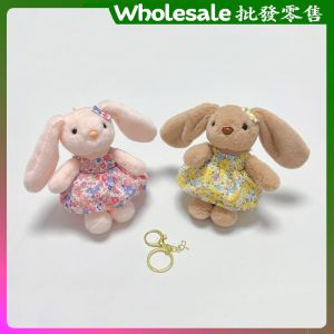 Cute Cartoon Rabbit Doll Bag Charm Keychain Gift for Girls Best Friend Childrens Toy Soft Plush Small Rabbit Design