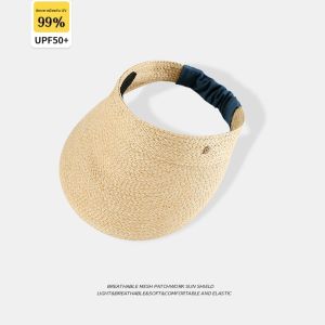 WEIAI | หมวกทรงสเปนสไตล์เกาหลีสำหรับผู้หญิงในช่วงฤดูร้อน หมวกกันแดดชายหาดแบบมีรูอากาศได้ดี กางเกงขาสั้นฤดูร้อนสำหรับเด็กและเยาวชน