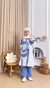 Jessy - renata setelan anak perempuan usia (2-12 TH) crinckle yoryu