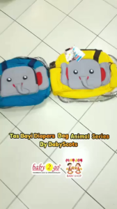 babyscots tas bayi diapers bag animal series B2T1301 tersedia warna merah  kuning dan biru