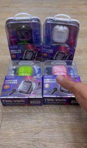 WK DESIGN TWS-V504 Digital Display TWS Earbuds (With Lanyard Charging Case)